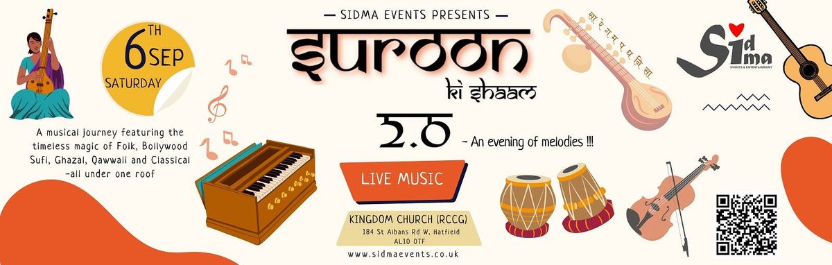 Suroon Ki Shaam 2.0 – An Evening of Melodies (Sidma Events), 6 September | Event in Hatfield | AllEvents
