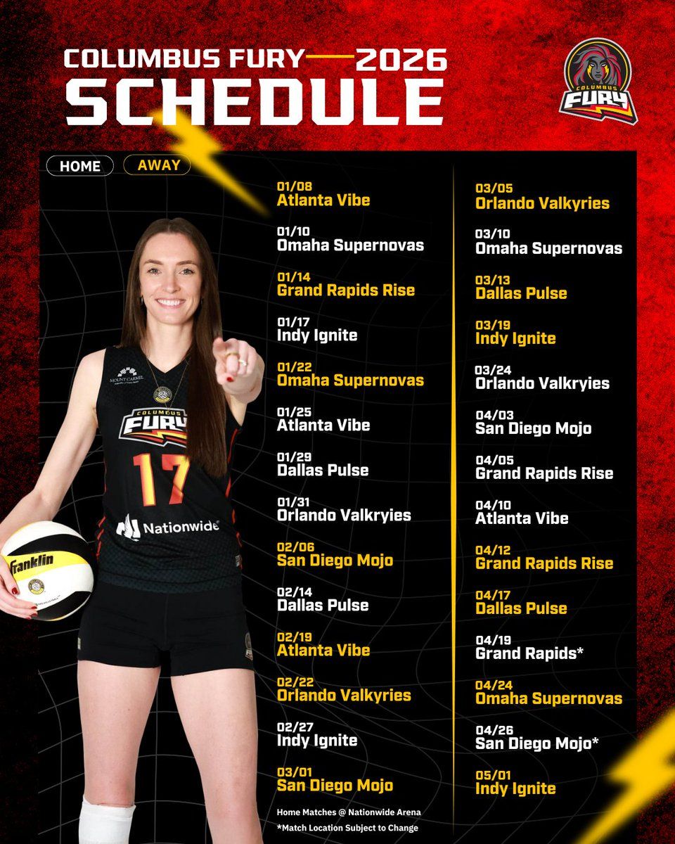 Columbus Fury vs. Omaha Supernovas, 9 January | Event in Columbus | AllEvents