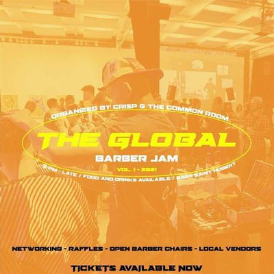 The Common Room Barbershop  X  CRISP logo