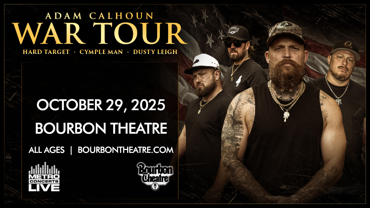Adam Calhoun with Hard Target, 20 October | Event in Garden City | AllEvents