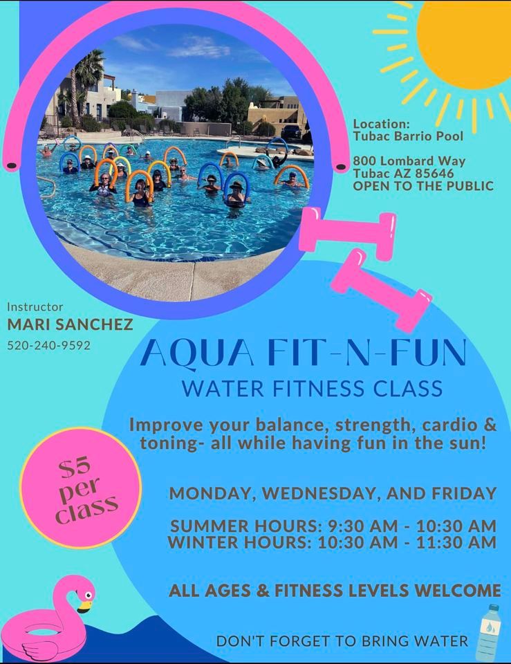 Aqua FitNFun Water Fitness Class, 800 Lombard Way, Tubac, AZ 85646, United States, January 3