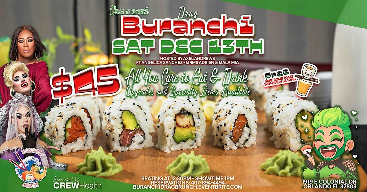 Sushi Drag Brunch / All You Can Eat & Drink 12.13.25, 13 December | Event in Orlando | AllEvents