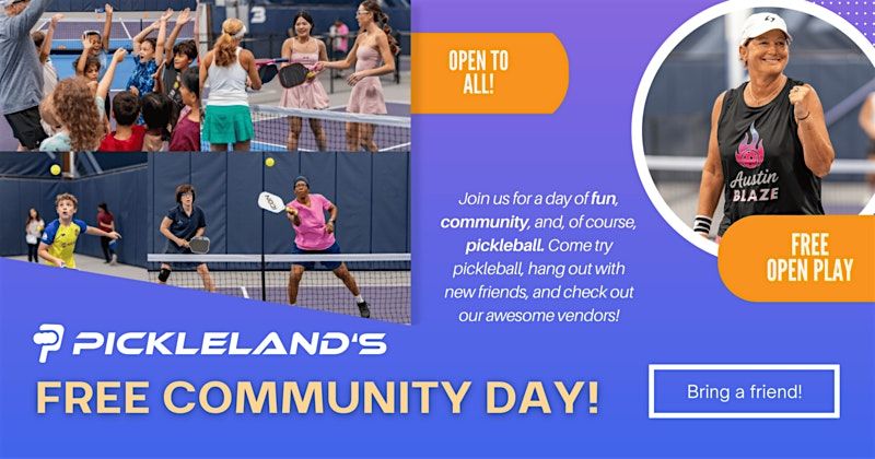 Pickleland Free Pickleball Open Play Austin - Picklelands Community Day