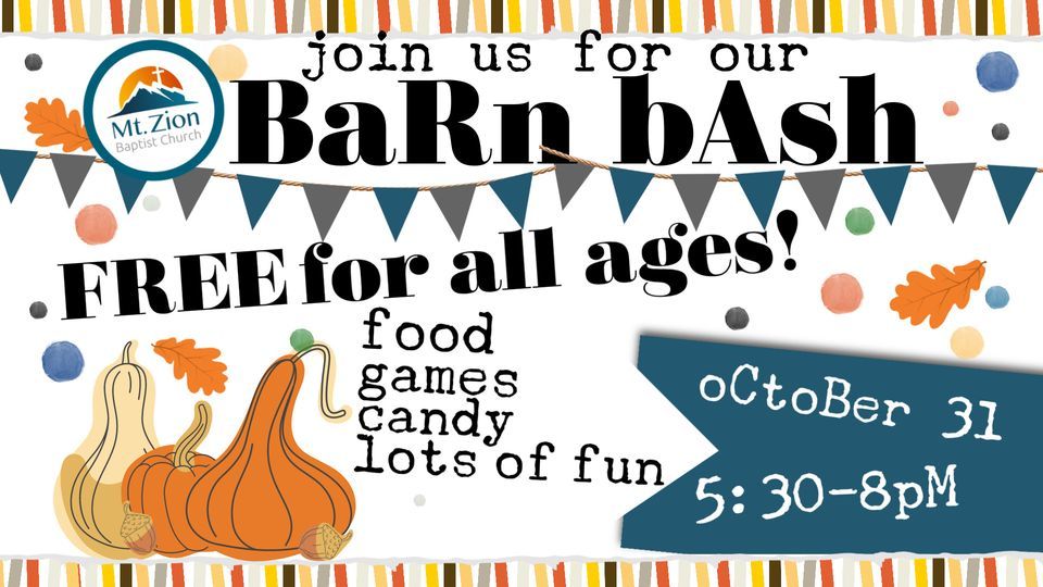 Barn Bash Mt Zion Baptist Church West Paducah October 31 22 Allevents In