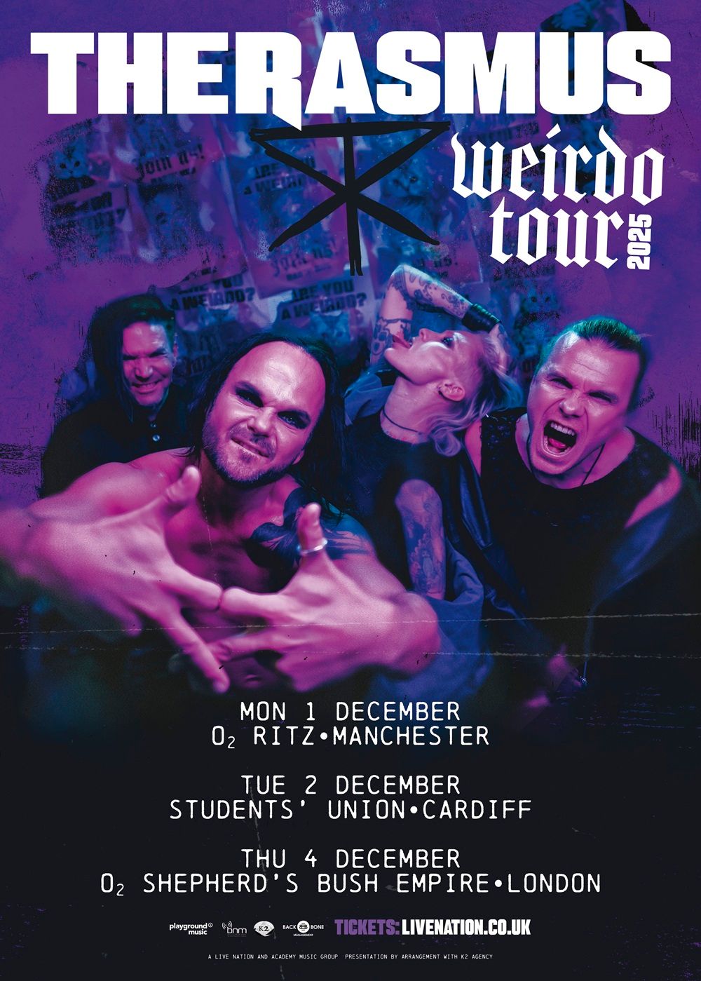 The Rasmus London Tickets, 4 December | Event in London | AllEvents