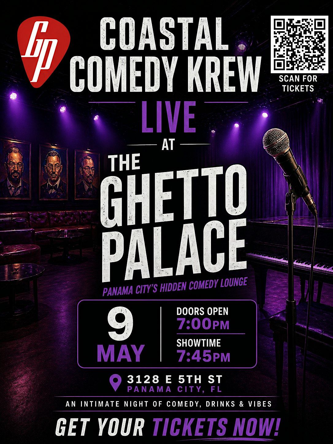 Coastal Comedy Krew Live 9 May @ The Ghetto Palace, The Ghetto Palace ...