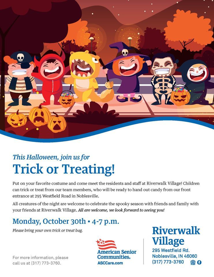 Trick or Treating, Riverwalk Village, Westfield, October 30 2023