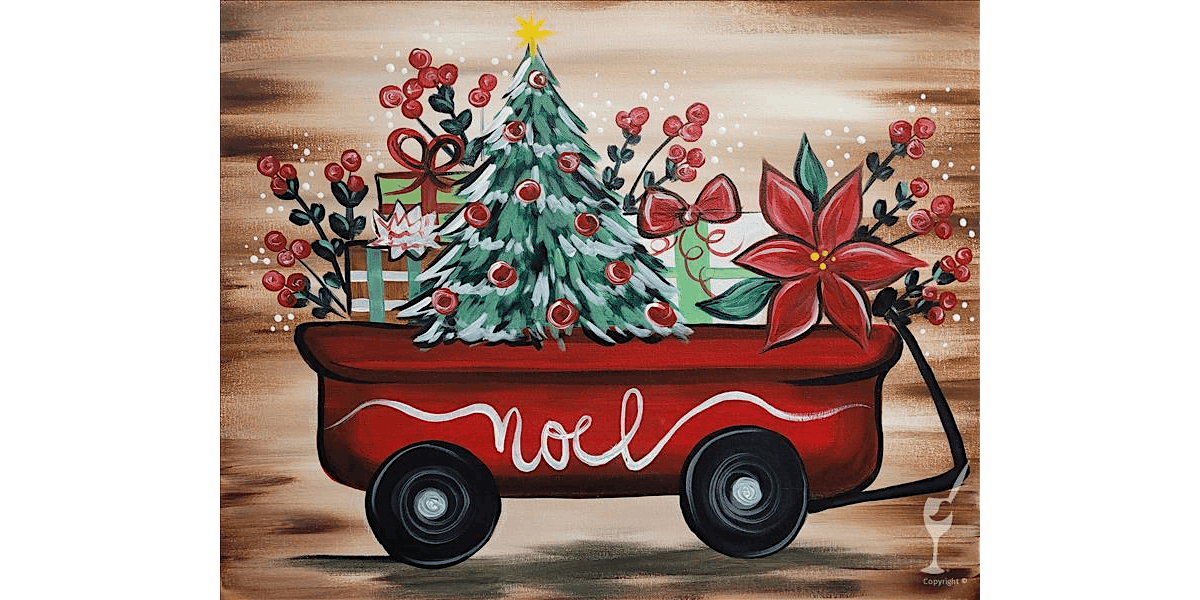 Wagon Full of Cheer - Paint and Sip in Austin | Classpop!™, 6 December | Event in Austin | AllEvents