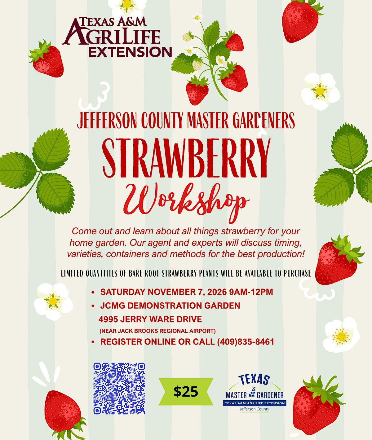 Strawberry Workshop, 4995 Jerry Ware Dr, Beaumont, 7 November 2026 ...