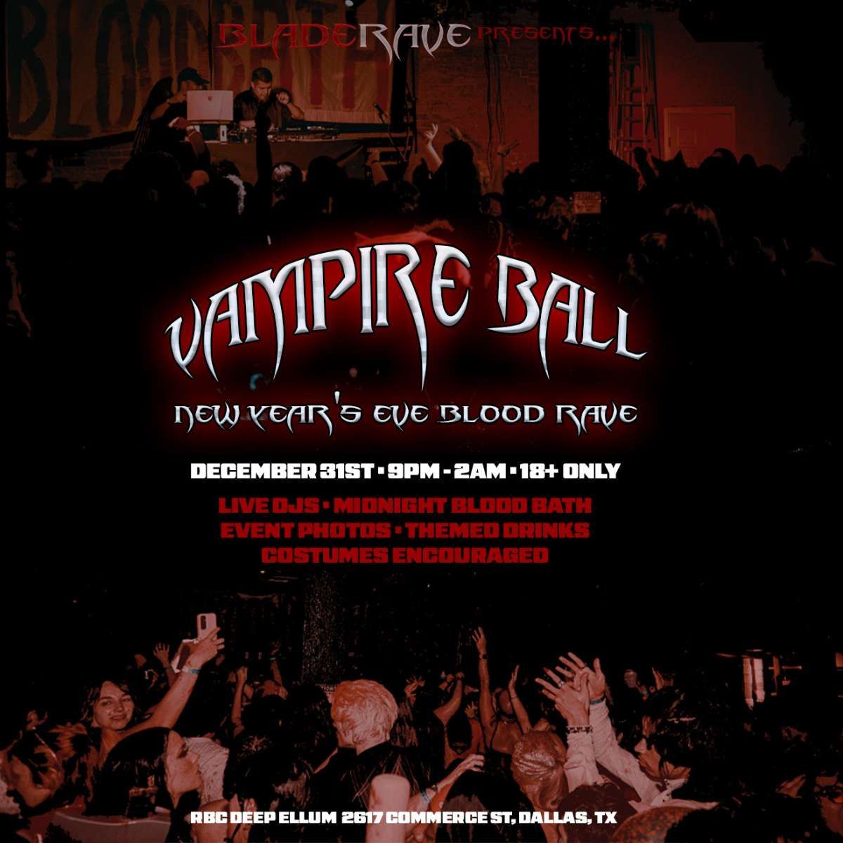 Blade Rave - A Vampire Themed Rave at Summit Music Hall, 27 December | Event in Denver | AllEvents