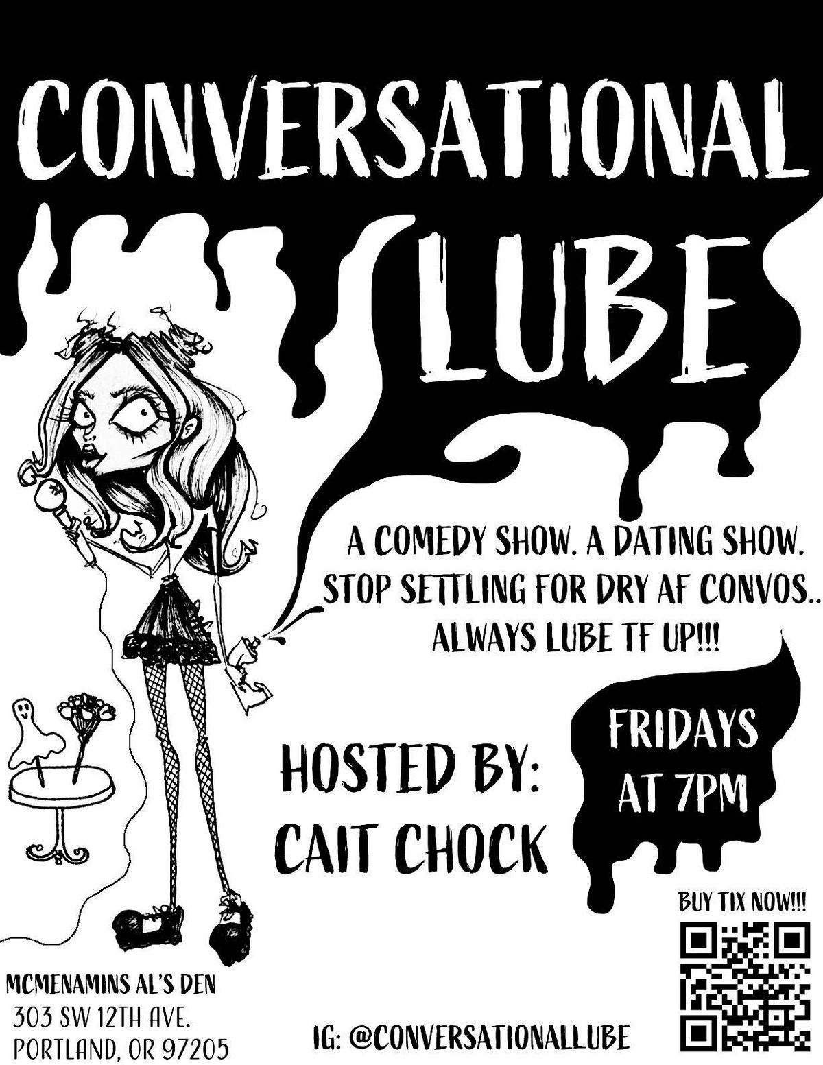 Conversational Lube - ur fav LIVE comedy dating show!!, 13 February | Event in Portland | AllEvents