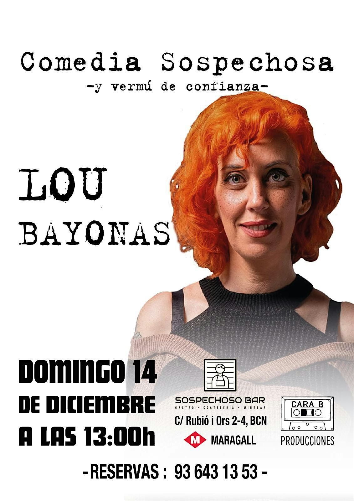 COMEDIA SOSPECHOSA Y VERMUT DE CONFIANZA, 14 December | Event in Barcelona | AllEvents