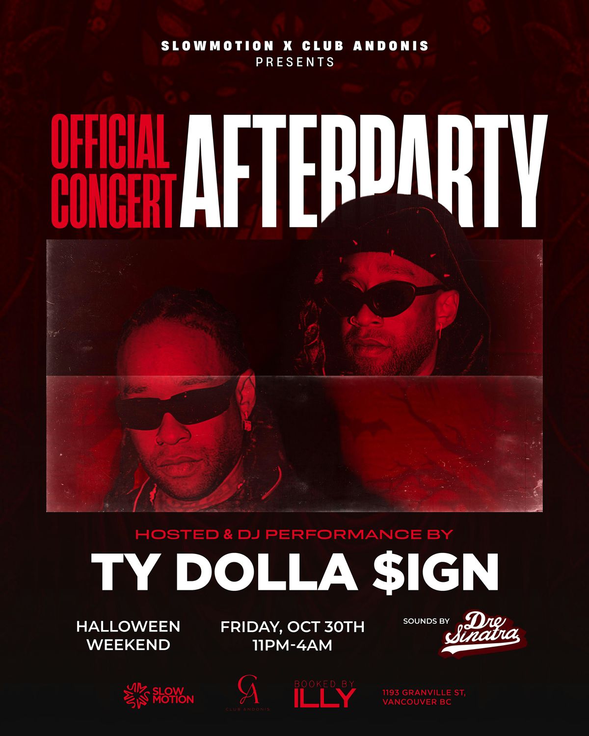 Ty Dolla Sign, Andonis Vancouver, 30 October to 31 October | AllEvents