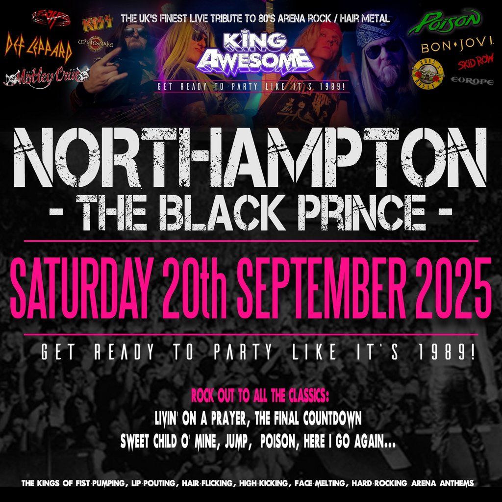The BIG 80s Party. Live set from King Awesome, 20 September | Event in Northampton | AllEvents