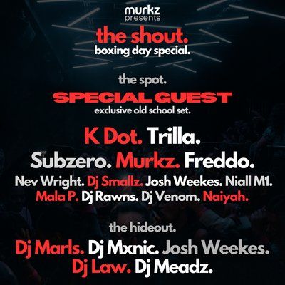 The Shout: Boxing Day Special