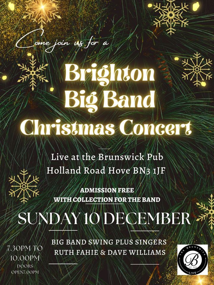 Brighton Big Band Christmas Concert, Brunswick Pub, Brighton And Hove