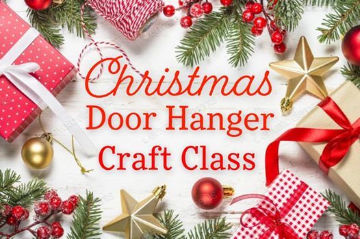Inflation Station Christmas Door Hanger Craft Class With Tara At