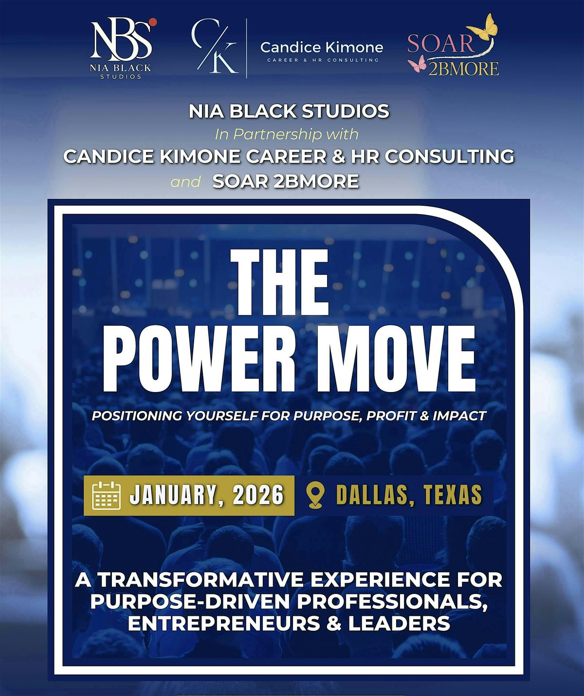 The Power Move: Positioning Yourself for Purpose, Profit & Impact, 31 January | Event in Dallas | AllEvents