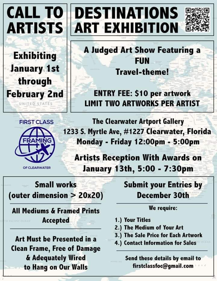 "Destinations Art Show", First Class Framing of Clearwater, LLC