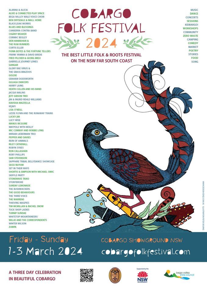 Cobargo Rave Cobargo Folk Festival 2024, Cobargo Folk Festival, Bermagui, 2 March ...