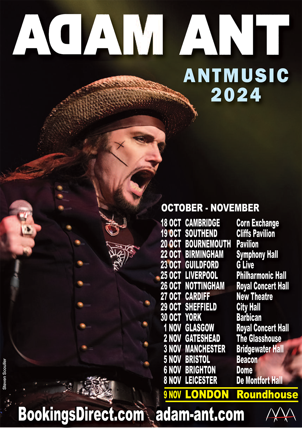 Adam Ant at Sheffield City Hall, 23 November | Event in Sheffield | AllEvents