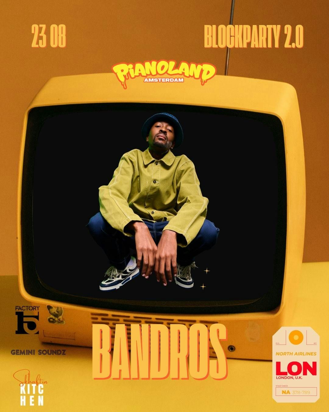 Pianoland Blockparty 2.0: Presents Bandros, 23 August | Event in Barking | AllEvents