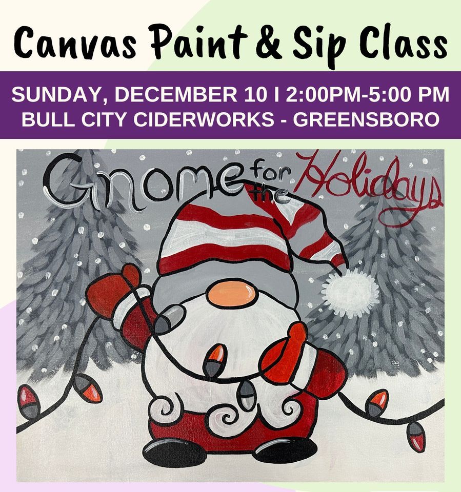 Bull City Cider Works Greensboro Gnome for the Holidays Sip