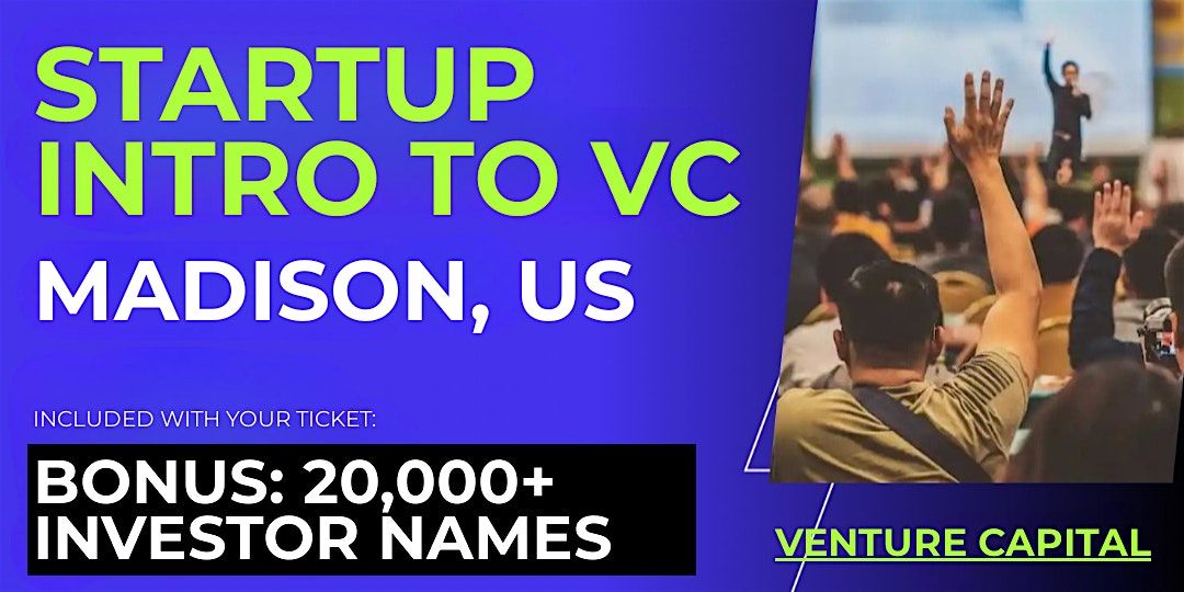 Startup Intro to VC: Guide for Madison Founders | Event in Madison | AllEvents
