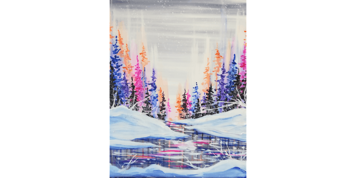 Multichromatic Snowstorm - Paint and Sip in San Francisco | Classpop!™, 26 December | Event in Danville