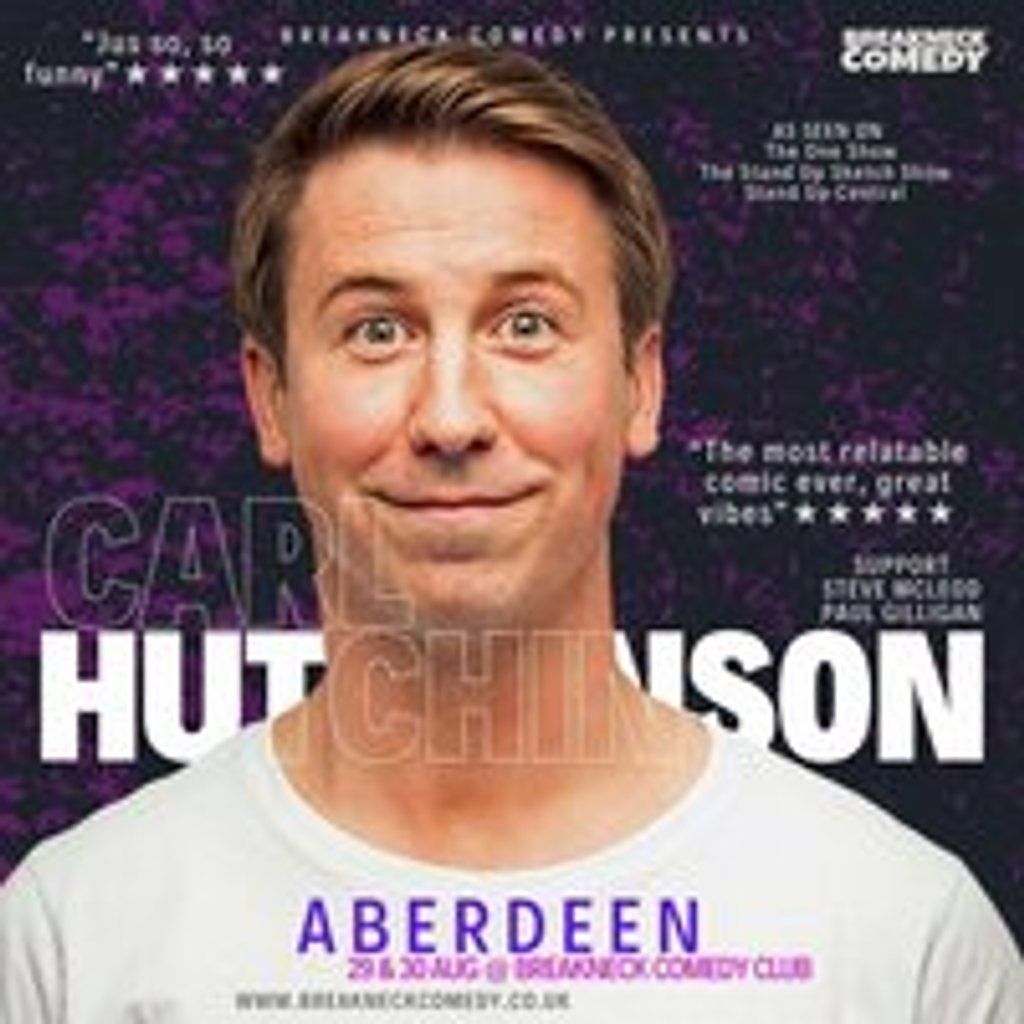 Carl Hutchinson, 30 August | Event in Aberdeen | AllEvents