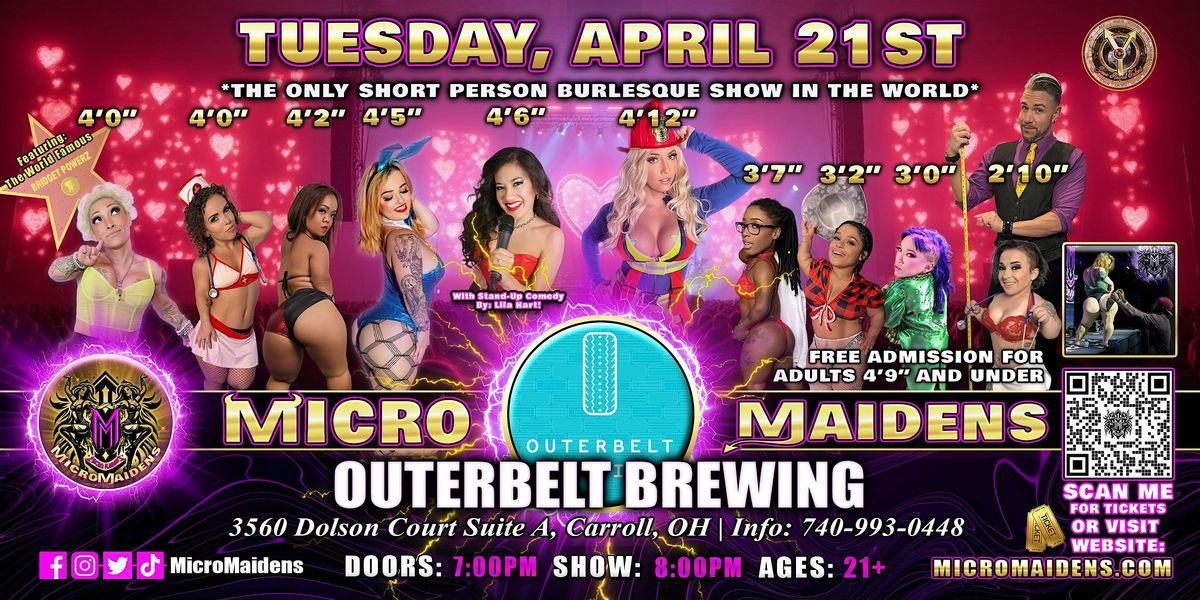 Carroll, OH - Micro Maidens Dwarf Dancers @ Outerbelt Brewing, 21 April | Event in Carroll | AllEvents