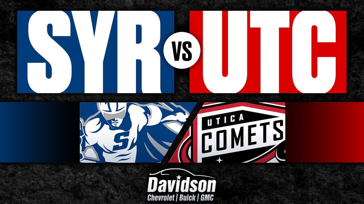 Utica Comets vs. Syracuse Crunch, 10 November | Event in Utica | AllEvents