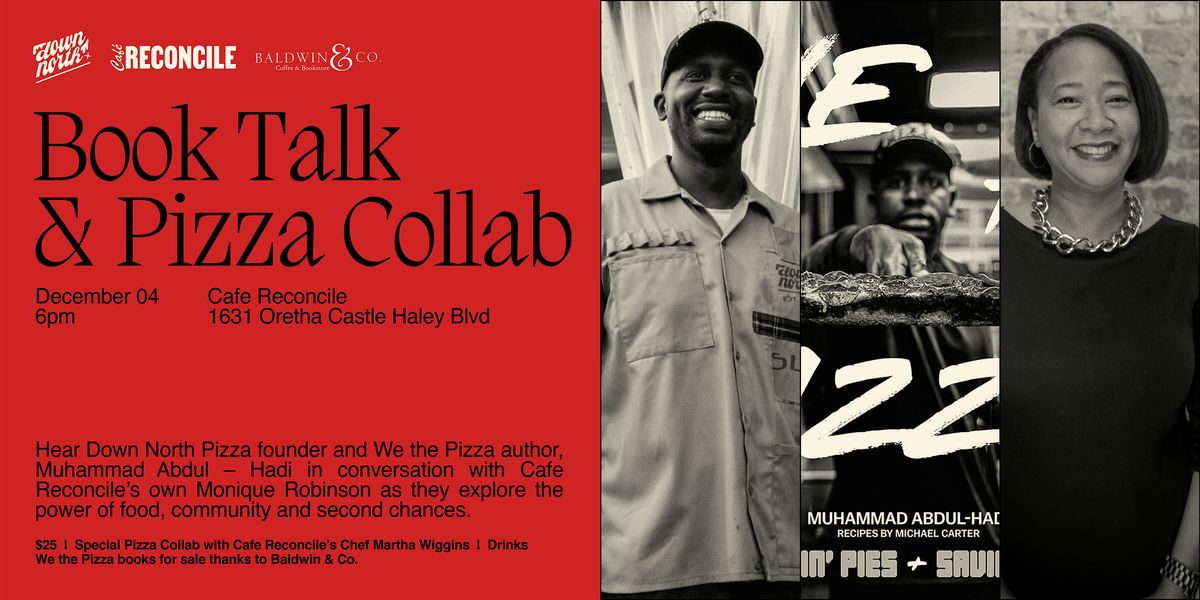 Book Talk and Pizza Collab, 4 December | Event in New Orleans | AllEvents