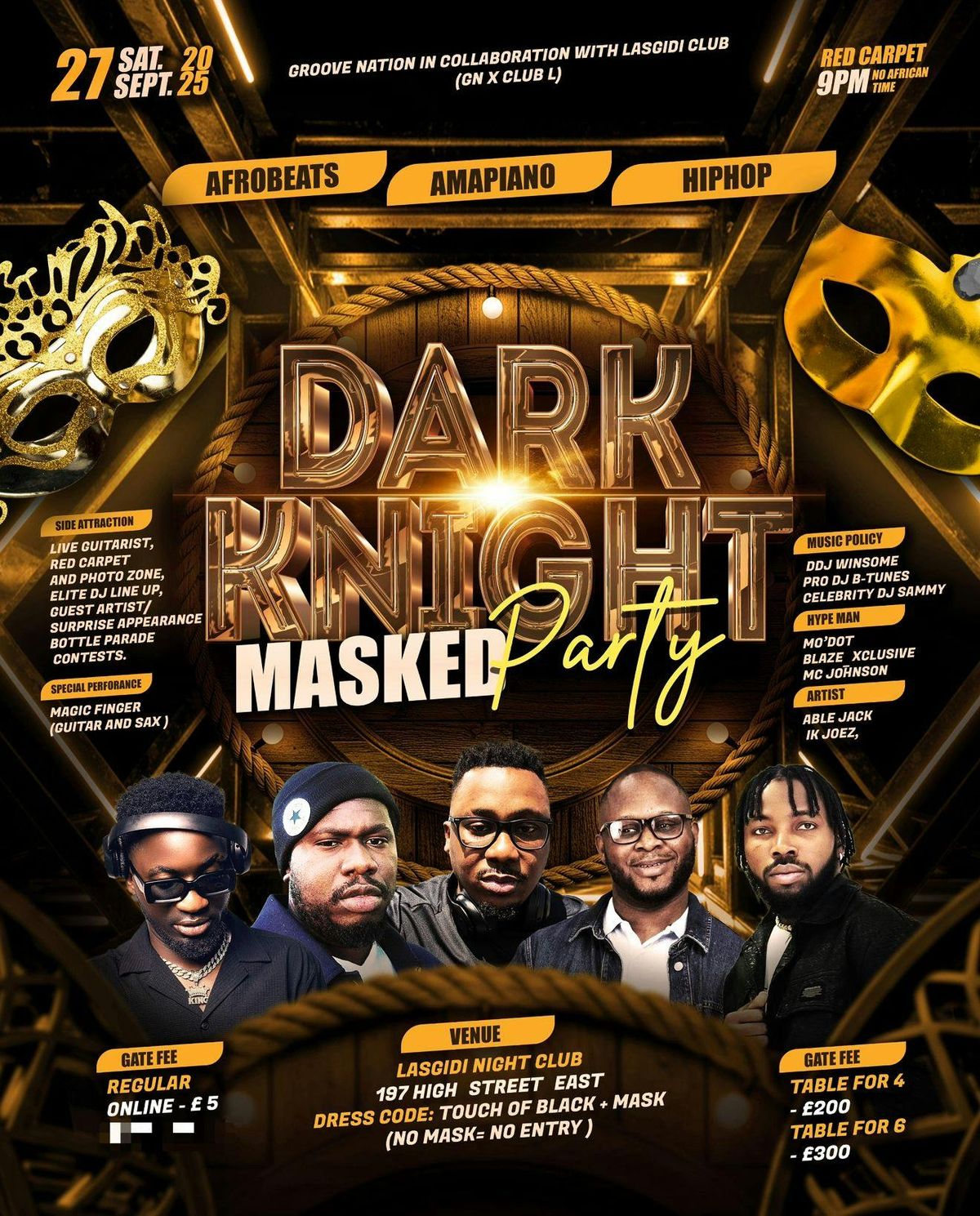 DARK KNIGHT MASK PARTY, 27 September | Event in Sunderland | AllEvents