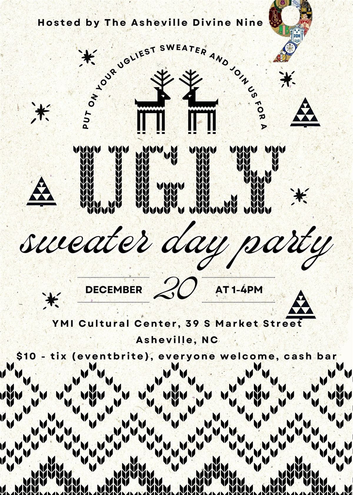 Ugly Sweater Day Party - Hosted by the Asheville Divine Nine, 20 December | Event in Asheville | AllEvents