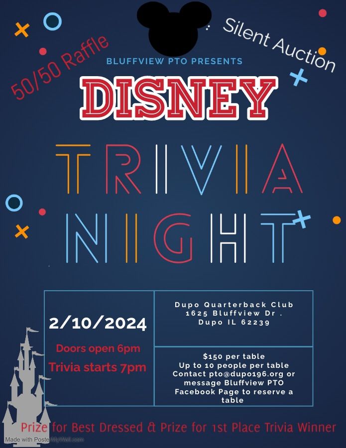 Disney Trivia Night!, Dupo American Legion Post 485, February 10 2024