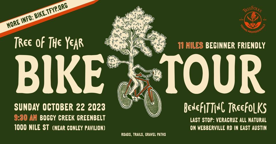 Austin Tree of the Year Bike Tour with TreeFolksYP, Conley Pavilion at