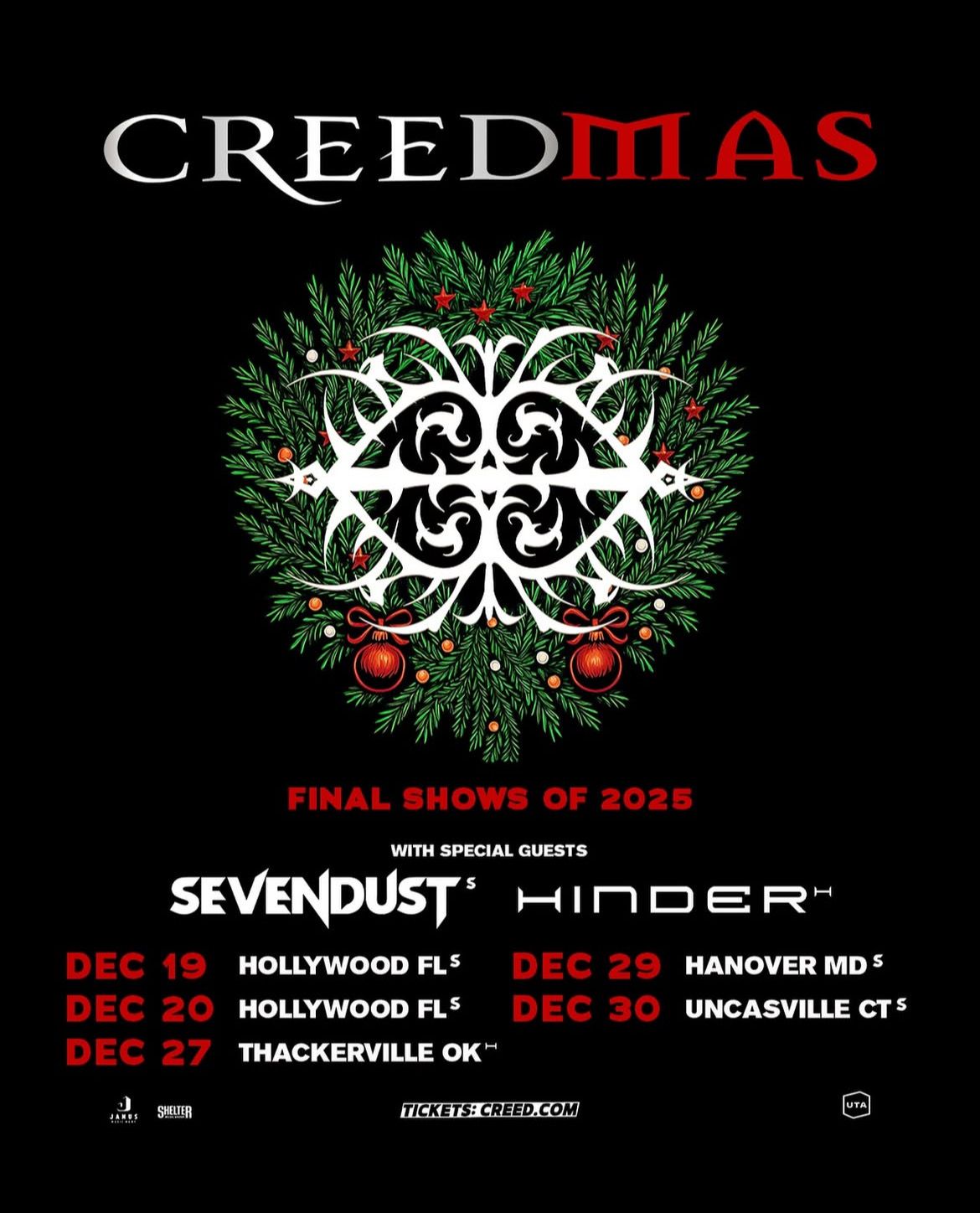 Creed - Creedmas at Lucas Oil Live at WinStar World Casino, 27 December | Event in Thackerville | AllEvents