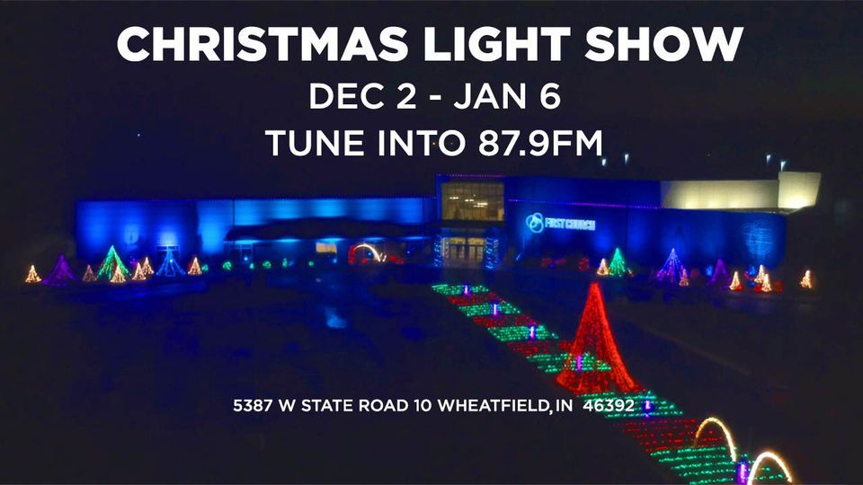 First Church Christmas Light Show, First Church, Fair Oaks, December 2