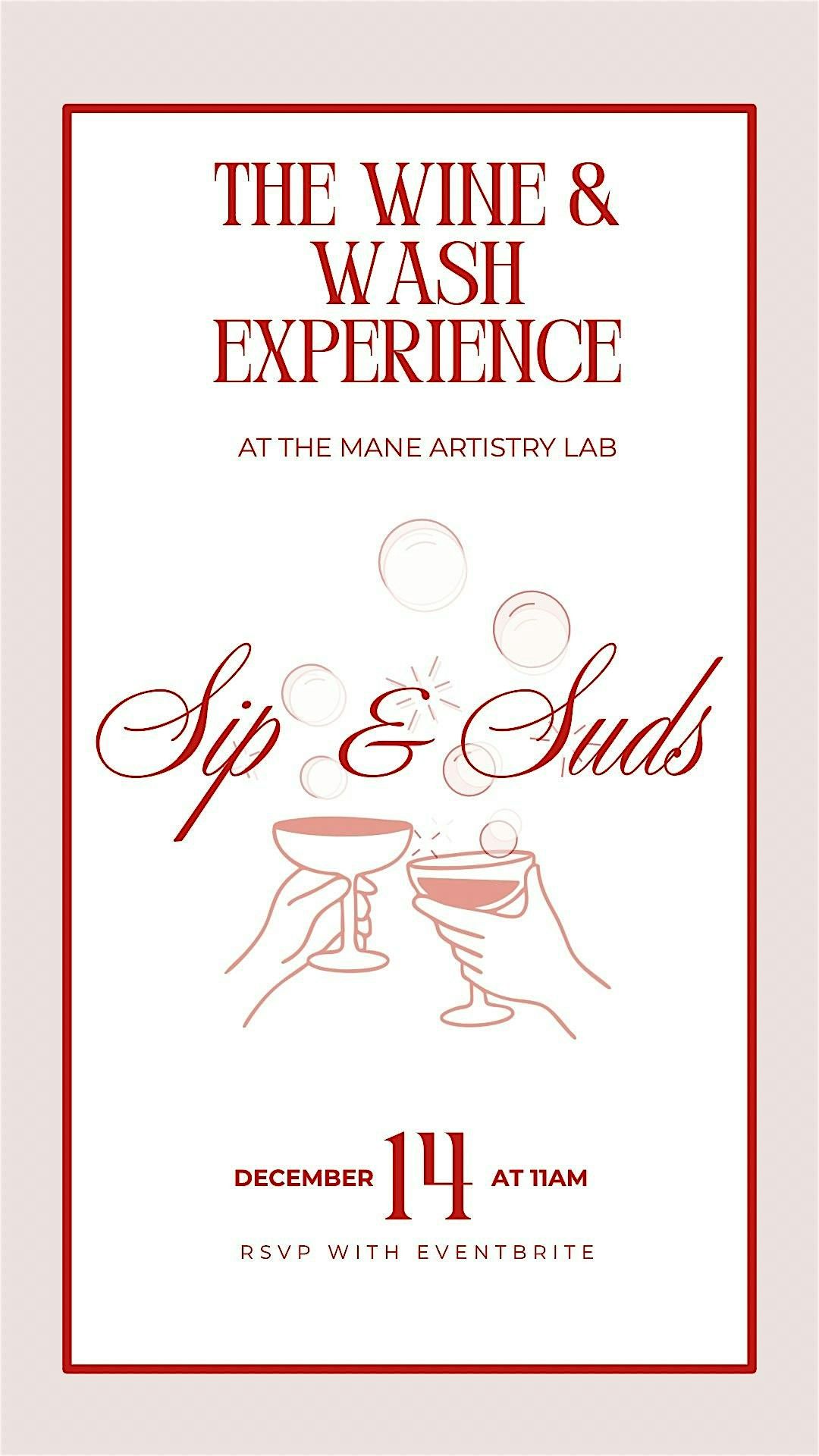 Sip & Suds : The Wine & Wash Experience, 14 December | Event in Clifton | AllEvents