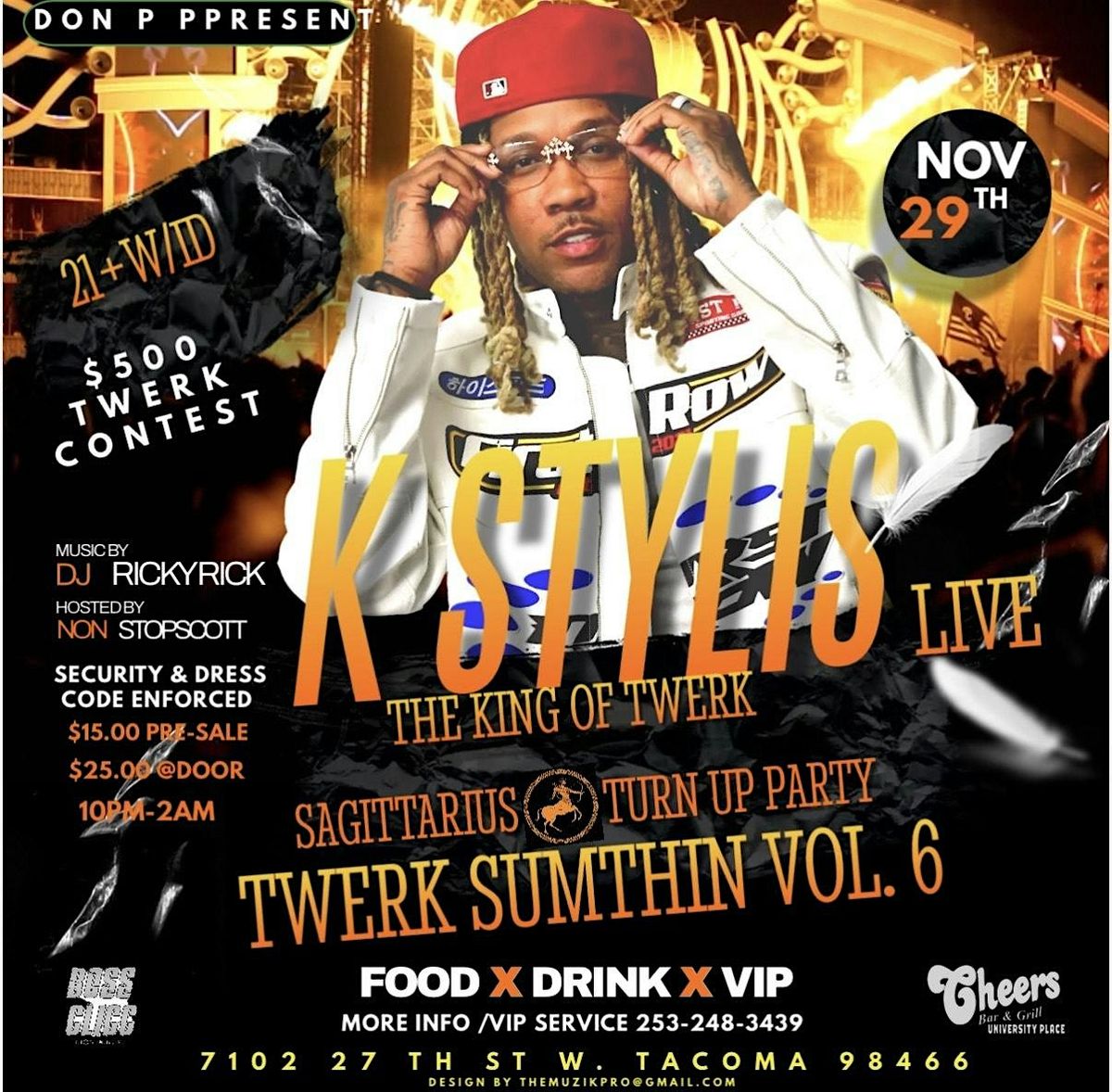 K STYLIS LIVE TWERK SUMTHIN VOL 6, 29 November | Event in University Place | AllEvents