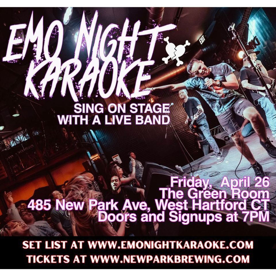 Emo Night Karaoke @ New Park Brewings The Green Room, New Park Brewing ...