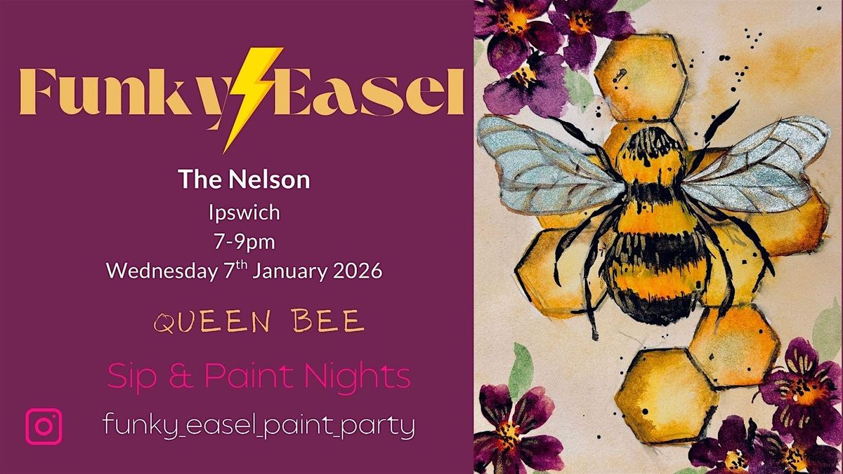The Funky Easel Sip & Paint Party, 7 January | Event in Ipswich | AllEvents