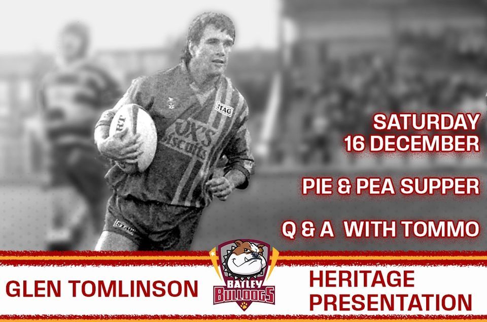 An Evening With Tommo, Fox's Biscuits Stadium, Batley, December 16 2023 AllEvents.in