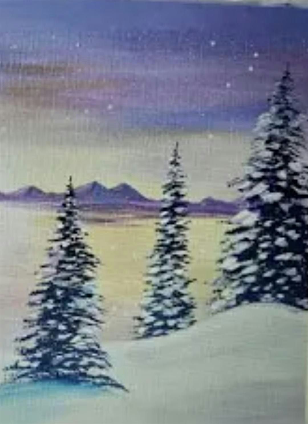 Snowy Scene Paint-N-Sip, 4 December | Event in Burgettstown | AllEvents
