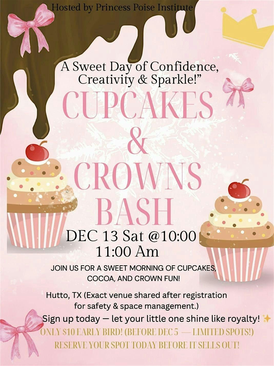 Cupcakes&Crowns Bash, 13 December | Event in Austin | AllEvents