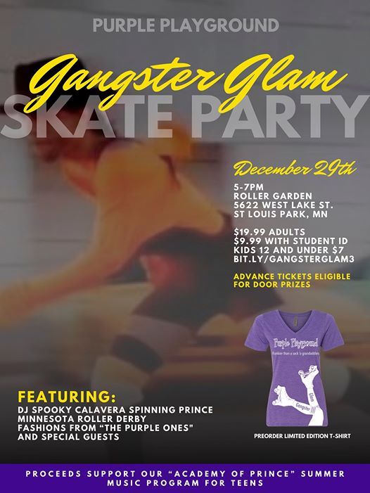Purple Playground Gangster Glam Skate Party 3 At Roller Garden
