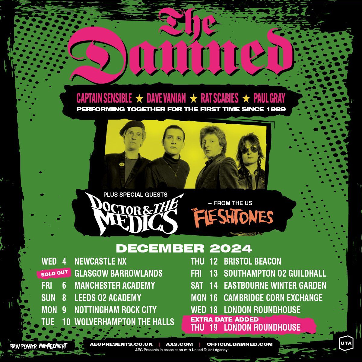 The Damned at Paper Tiger, 21 May | Event in San Antonio | AllEvents