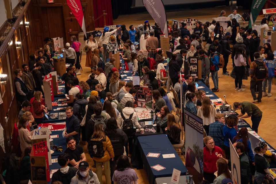 Winter Student Involvement Fair, Alumni Hall Indiana University ...