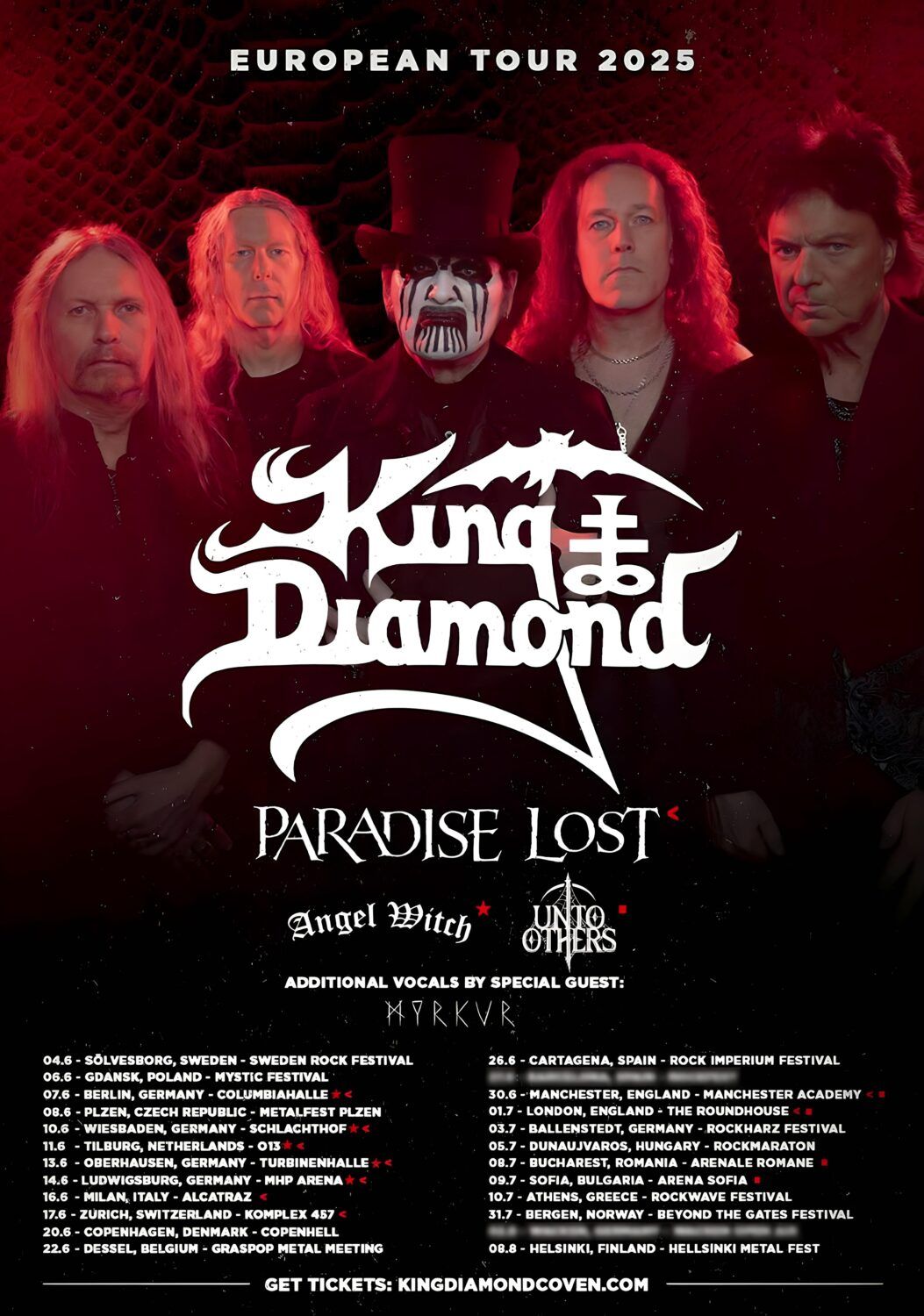 King Diamond London Tickets, 1 July | Event in London | AllEvents